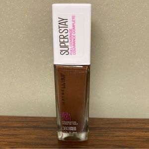 FREE w/ Bundle NWT Maybelline Super Stay Full Coverage Foundation 380 Espresso